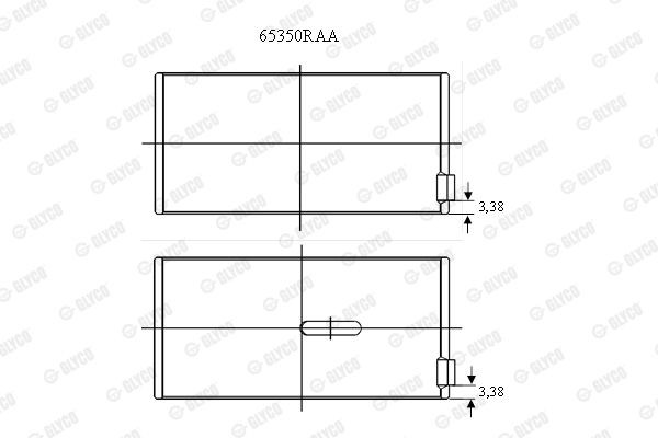 Подшипник 65350RAA GLYCO