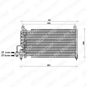 Конденсатор, кондиционер TSP0225049 DELPHI