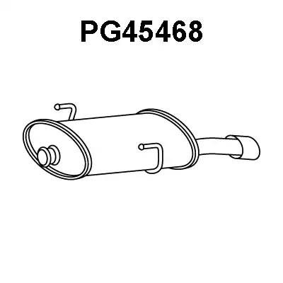 Глушитель выхлопных газов конечный PG45468 VENEPORTE