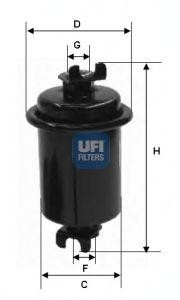 Топливный фильтр 31.550.00 UFI