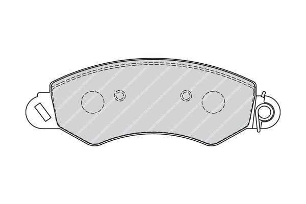 Комплект тормозных колодок, диско FVR1774 FERODO