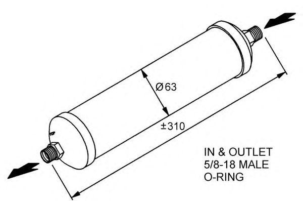 Осушитель, кондиционер 33186 NRF
