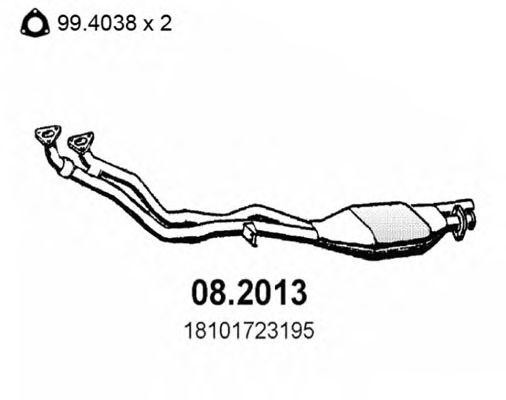 Предглушитель выхлопных газов 082013 ASSO