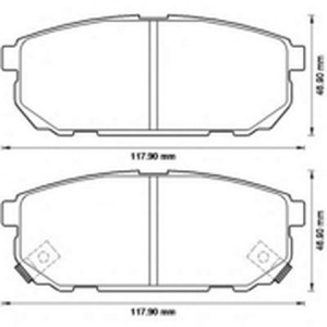 Комплект тормозных колодок, диско 572549B BENDIX JURID