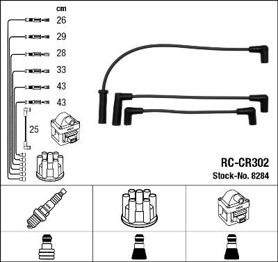 Ккомплект проводов зажигания 8284 NGK NTK