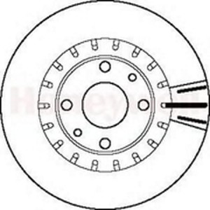 Тормозной диск 562121B BENDIX JURID