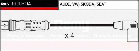 Ккомплект проводов зажигания DRL804 DELCO REMY