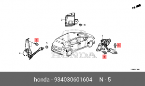 Болт крепления 934030601604 HONDA