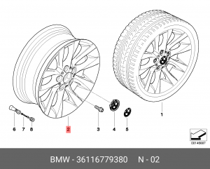 Диск колеса 36 11 6 779 380 BMW