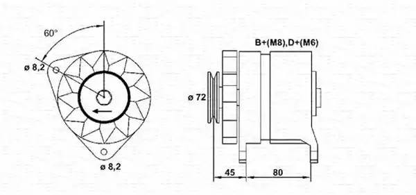 Генератор 943356503010 MAGNETI MARELLI