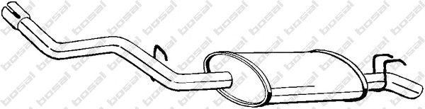 Глушитель выхлопных газов конечный 278037 BOSAL