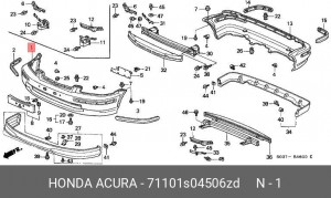 Буфер 71101S04506ZD HONDA