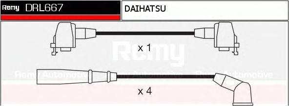 Ккомплект проводов зажигания DRL667 DELCO REMY