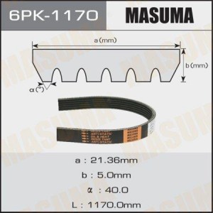 Ремень приводной 6PK-1170 MASUMA