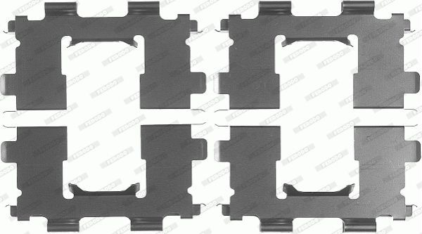 Комплектующие, колодки дискового тормоза FBA577 FERODO