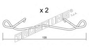 Комплектующие, колодки дискового тормоза KIT096 TRUSTING