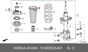 Проставка пружины подвески 51402SZAA01 HONDA