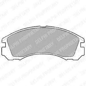 Комплект тормозных колодок, диско LP871 DELPHI
