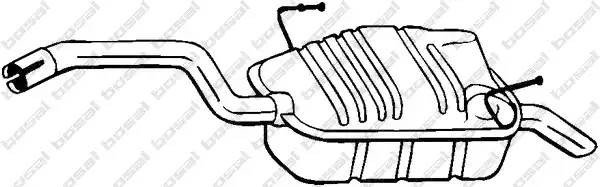 Глушитель выхлопных газов конечный 190-905 BOSAL