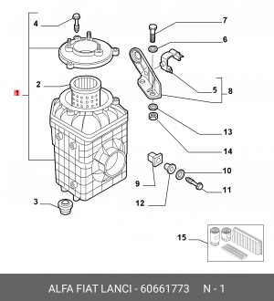 Фильтр воздушный 60661773 ALFA FIAT LANCIA