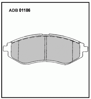 Колодки тормозные дисковые ADB01186 ALLIED NIPPON