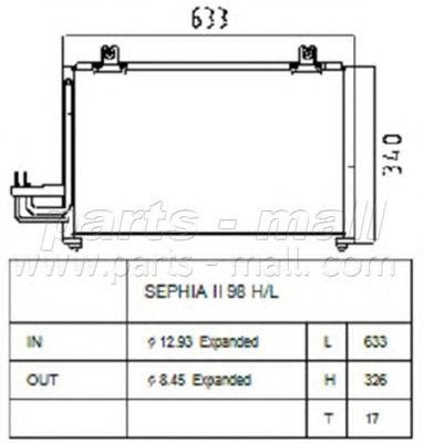 Радиатор кондиционера PXNCB-026 PMC PARTS MALL