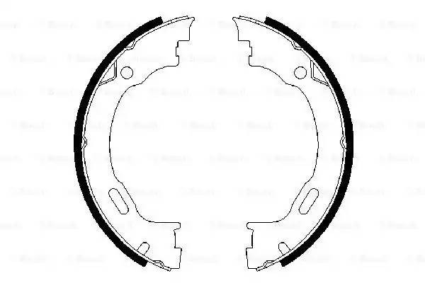 Колодки тормозные барабанные 0 986 487 609 BOSCH