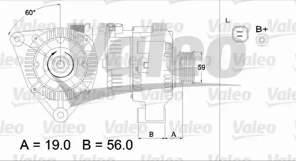Генератор 437344 VALEO PHC