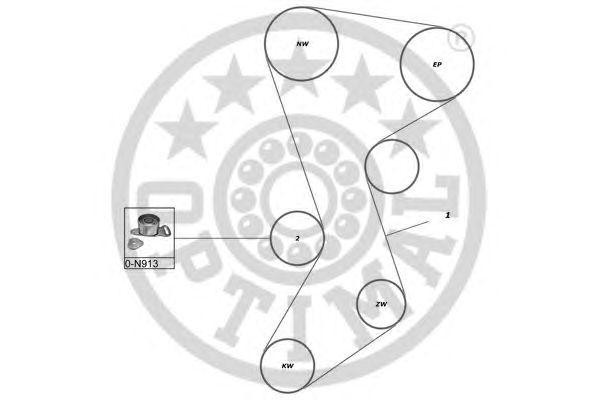 Комплект ремня ГРМ SK-1014 OPTIMAL