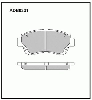 Колодки тормозные дисковые ADB0331 ALLIED NIPPON