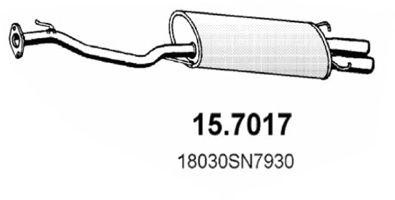Глушитель выхлопных газов конечный 157017 ASSO