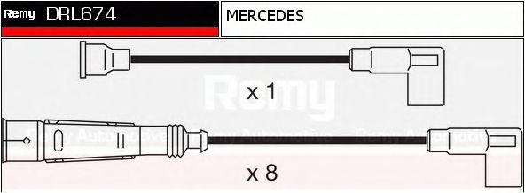 Ккомплект проводов зажигания DRL674 DELCO REMY