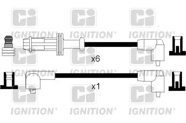 Ккомплект проводов зажигания XC250 QUINTON HAZELL