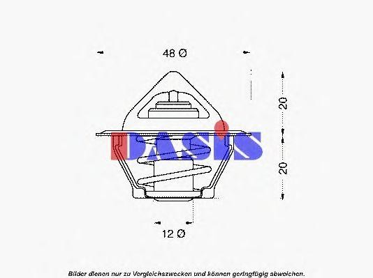 Термостат, охлаждающая жидкость 750383N AKS DASIS