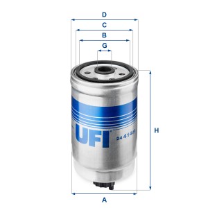 Топливный фильтр 24.414.00 UFI