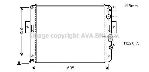 Радиатор, охлаждение двигател IV2061 AVA