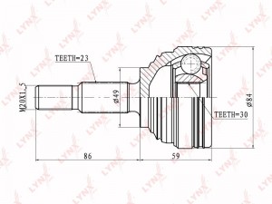 ШРУС CO-6326 LYNXAUTO
