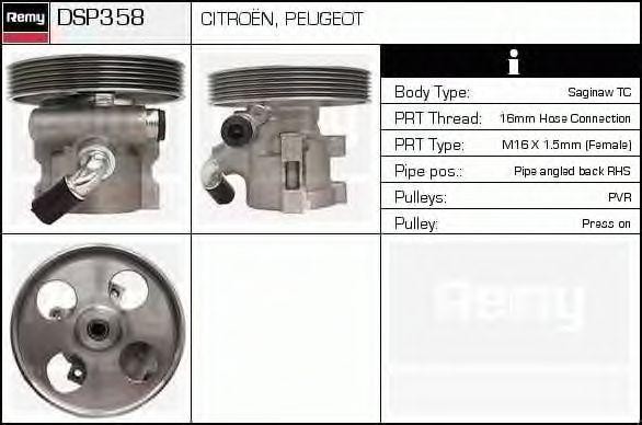 Гидравлический насос, рулевое управление DSP358 DELCO REMY