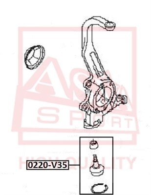 Опора шаровая подвески 0220-V35 ASVA