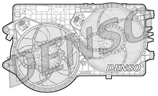Вентилятор, охлаждение двигателя DER09093 DENSO