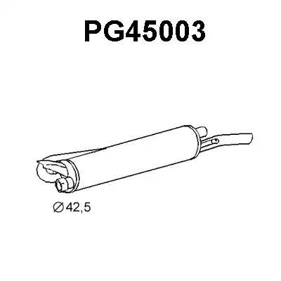 Глушитель выхлопных газов конечный PG45003 VENEPORTE