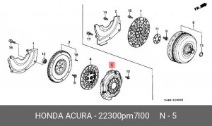 Нажимной диск сцепления 22300PM7L00 HONDA