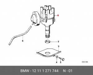 Распределитель зажигания 12 11 1 271 744 BMW