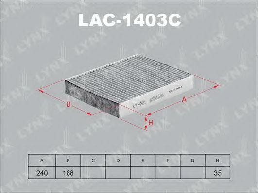 Фильтр салона LAC-1403C LYNXAUTO