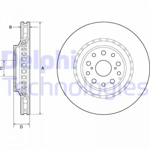 Комплект подшипника ступицы колеса BK1170 DELPHI