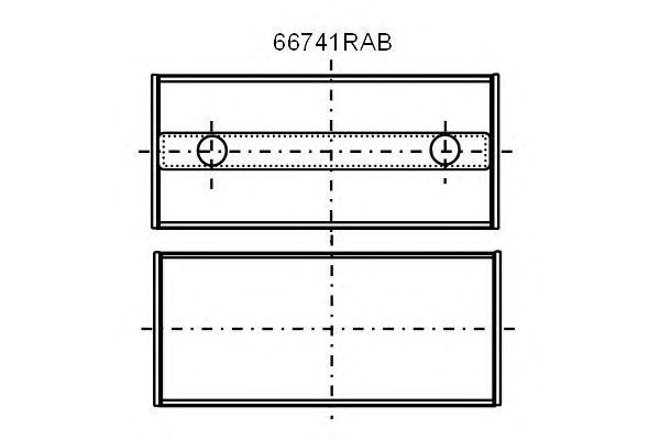 Подшипник 66741RAB GLYCO