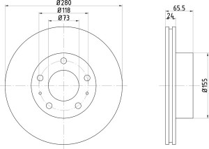 Тормозной диск MDC839 MINTEX