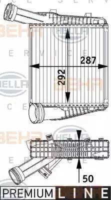 Интеркулер 8ML 376 729-571 HELLA
