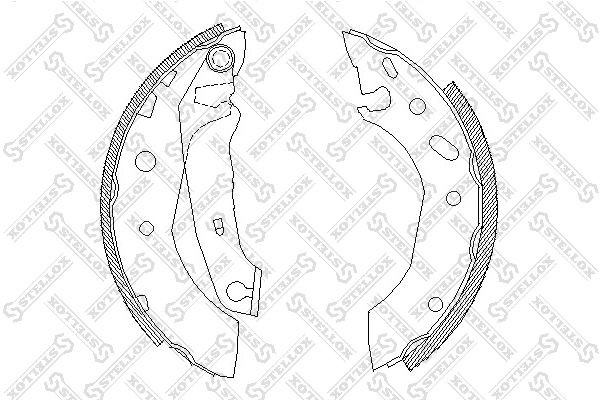 Колодки тормозные барабанные 518-101-SX STELLOX