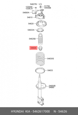 Отбойник амортизатора подвески 5462617000 HYUNDAI KIA